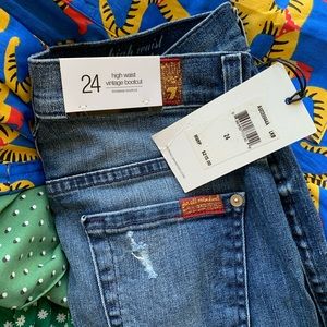 Vintage high waist bootcut 7 for All Mankind Jeans